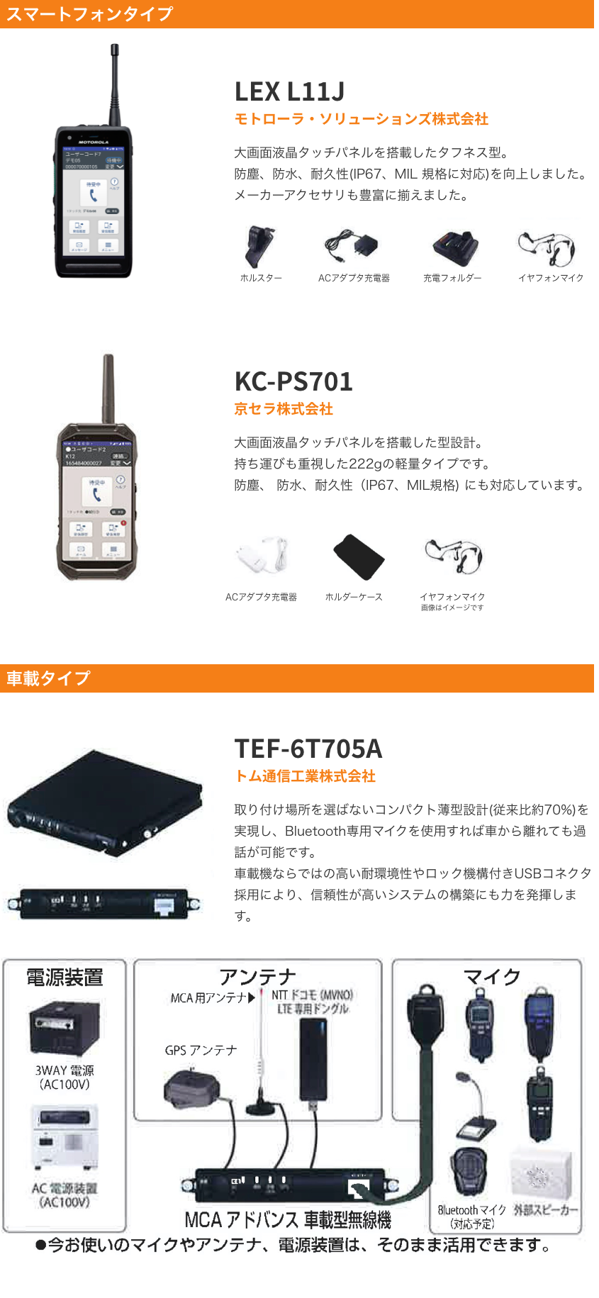 MCA無線 | 日神電子株式会社